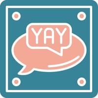 Yay Global Core Icon vector