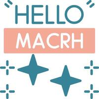 March Expressive Web Symbol vector