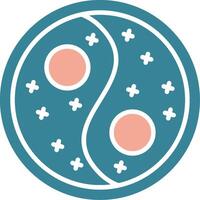 Yin Yang Expressive App Emblem vector