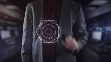 Animated diagram of the tasks of a financial specialist. video