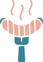 Grilled Sausage Dynamic System Element vector