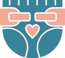 Baby Diaper Tactile UX Display vector