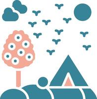 Camp Neon System Element vector