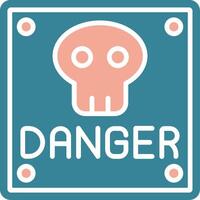 Danger Simplified Tech Element vector