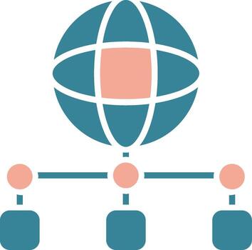 Network Connection Unified Visual Pattern vector