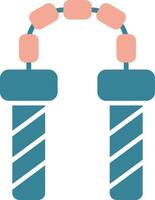 Nunchaku Seamless Visual Pattern vector
