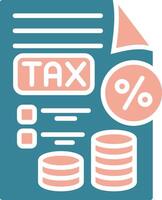 Tax Document Premium Web Symbol vector