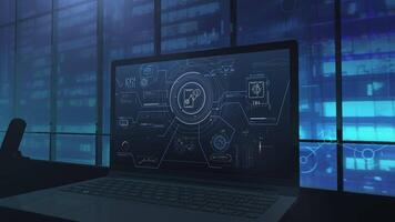 Visualization of financial data management on a handheld device. video