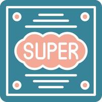 Super Virtual Core Icon vector