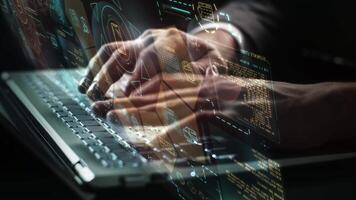 Employing a laptop in combination with a virtual 3D panel. video