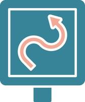 Curves Neon App Emblem vector