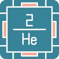 Helium Colorful Core Icon vector