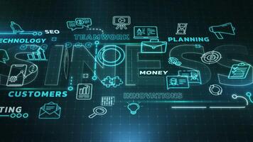 Corporate process animation in a 3D space. video