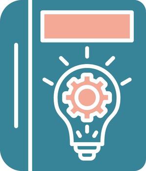 yo conocimiento eficiente plano Insignia vector