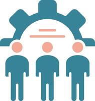 Team Building Crystal Interface Object vector