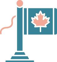 Canada Flag Virtual Visual Pattern vector