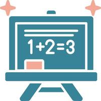 Chalkboard Simplified Line Art vector