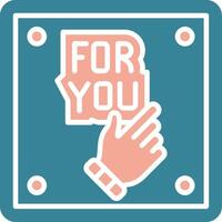 For You Intuitive Web Symbol vector