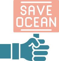 Save Ocean Interactive Graphic Module vector