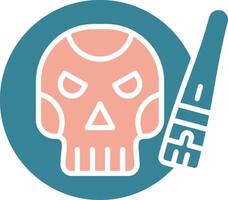 Skull Intuitive Grid Token vector
