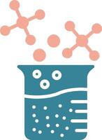 Beaker Streamlined Flat Badge vector