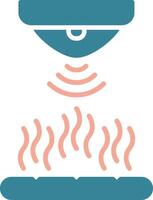 Smoke Detector Interactive Graphic Module vector