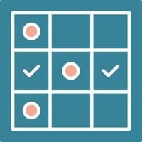 Tic Tac Toe Futuristic Graphic Module vector