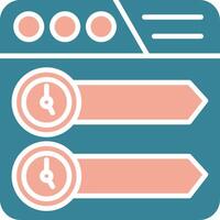 Timeline Futuristic Core Icon vector