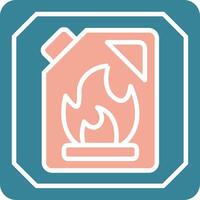 Flammable Materials Virtual Core Icon vector