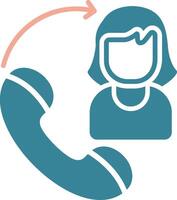 Phone Call Global Core Icon vector