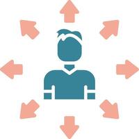 Self Awareness Efficient Flat Badge vector