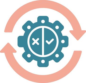 automatización intuitivo icono fragmento vector