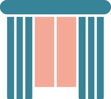 Curtain Neon System Element vector
