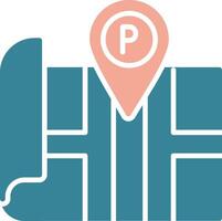 Parking Colorful System Element vector
