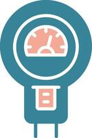 Parking Meter Simplified Style Glyph vector