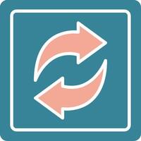 Two Circular Arows Innovative Unit vector