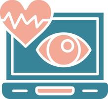 Monitoring Efficient UI Stamp vector