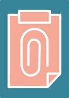 Paper Clip Expressive Symbol Sketch vector