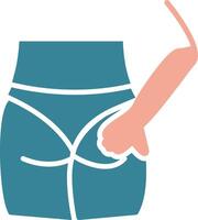 Buttocks Futuristic UX Form vector