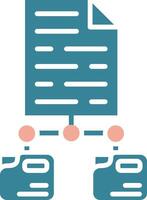 Document File Neon UX Form vector