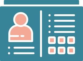 Driving License Tactile UX Display vector