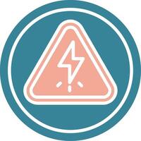 High Voltage Simplified Style Glyph vector