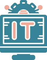 Information Technology Neon UX Form vector
