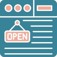 Open Intuitive Icon Fragment vector