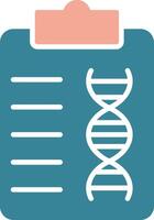 Dna Report Global Style Glyph vector
