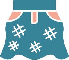 Female Skirt Innovative Visual Pattern vector