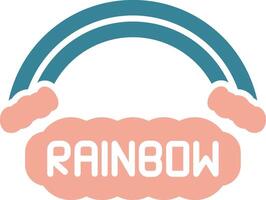 Rainbow Simplified UX Display vector