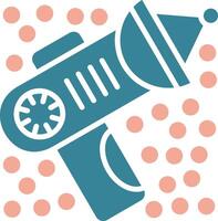Space Gun Neon Web Symbol vector