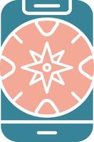 Compass Seamless Digital Mark vector