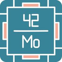 Molybdenum Simplified Icon Fragment vector